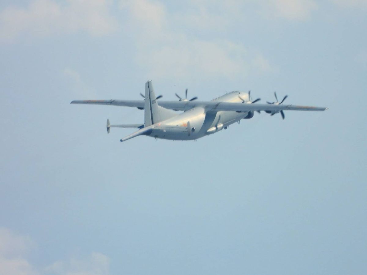▲共軍運8反潛機4日再度侵擾我防空織別區。（圖／國防部提供）