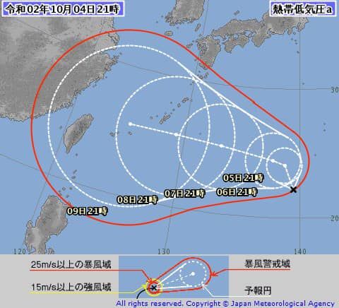 ▲日本氣象廳原本預測昌鴻颱風走向為「往台灣而來」。（圖／翻攝日本氣象廳官網）