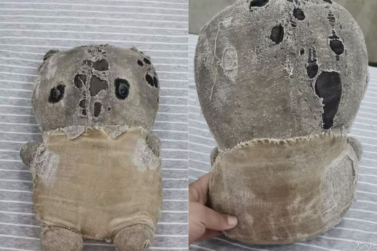 ▲這隻「焦黑」的娃娃，竟然要210萬台幣。（圖／翻攝自微博）