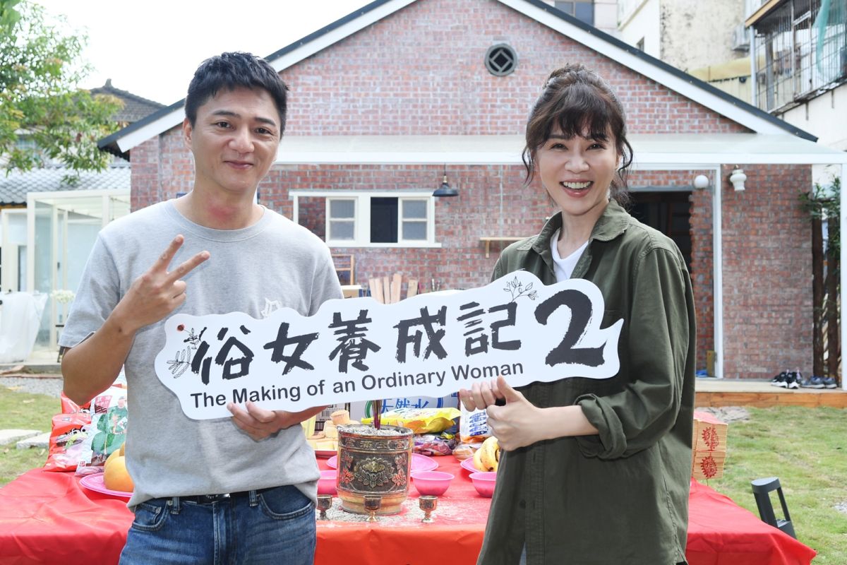 ▲藍葦華（左）、謝盈萱感情線受矚目。（圖 / 華視提供）
