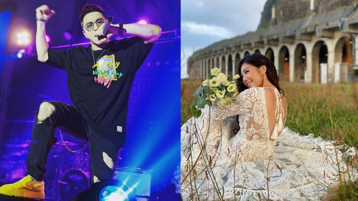 ▲答應大飛（左）求婚2年，楊晨熙（右）終於曬出婚紗照。（圖／大飛、楊晨熙IG） 