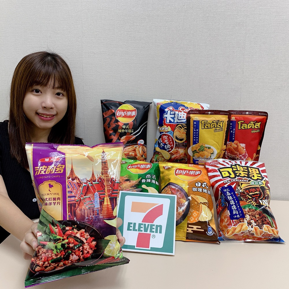 ▲7-ELEVEN從10月7日起，推出「日韓泰美食季」，攜手國內外零食大廠，開發一系列獨家創意口味零食。（圖／7-ELEVEN提供）