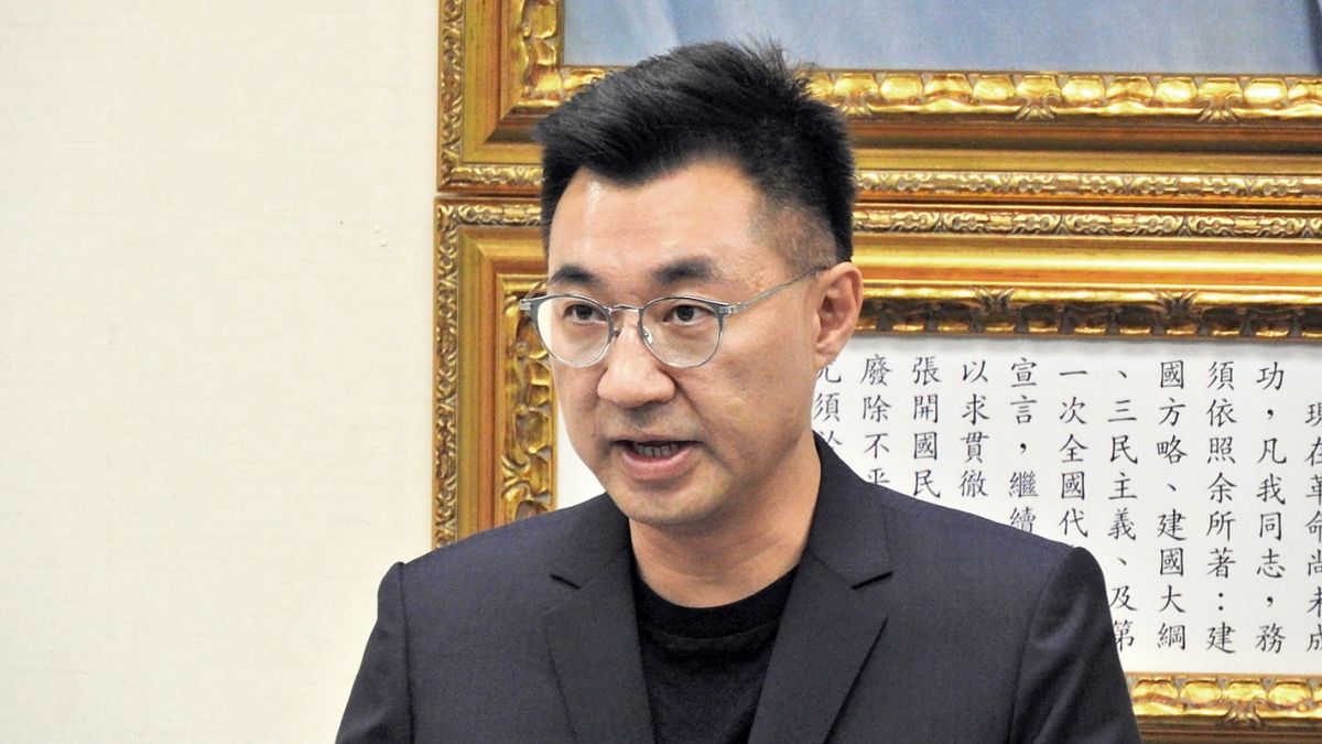 ▲國民黨主席江啟臣 7 日在中常會致詞。( 圖 / 記者陳弘志攝，2020.10.07 )