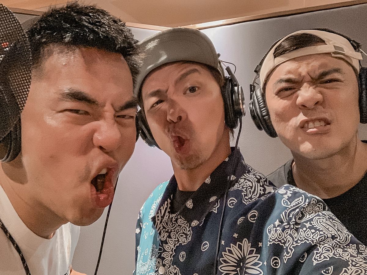 ▲柯有倫（左起）小鬼、竇智孔兄弟情不散。（圖／竇智孔臉書）