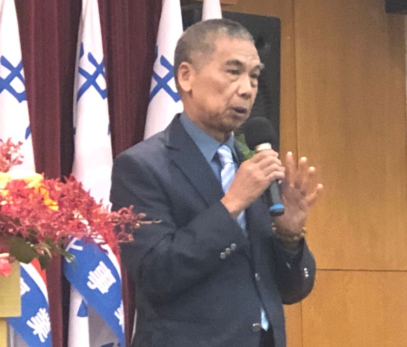▲台灣中油公司總經理李順欽主持監交並致詞。(圖/記者黃守作攝,2020.10.07)