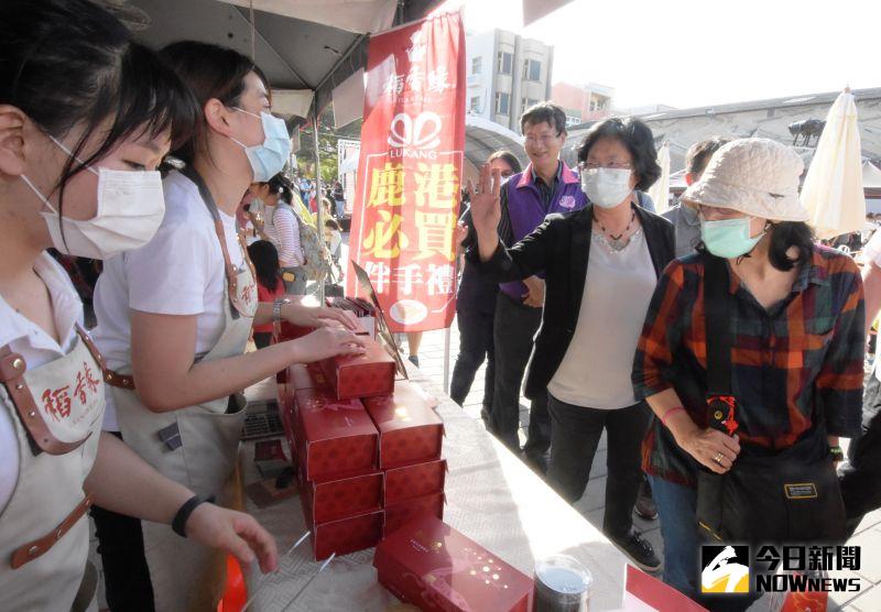 ▲糕餅文化節為鹿港四季紅秋收系列活動打前鋒，兩天的活動各有兩個時段的試吃，佐以咖啡、好茶請大家品嘗。（圖／記者陳雅芳攝，2020.10.09）