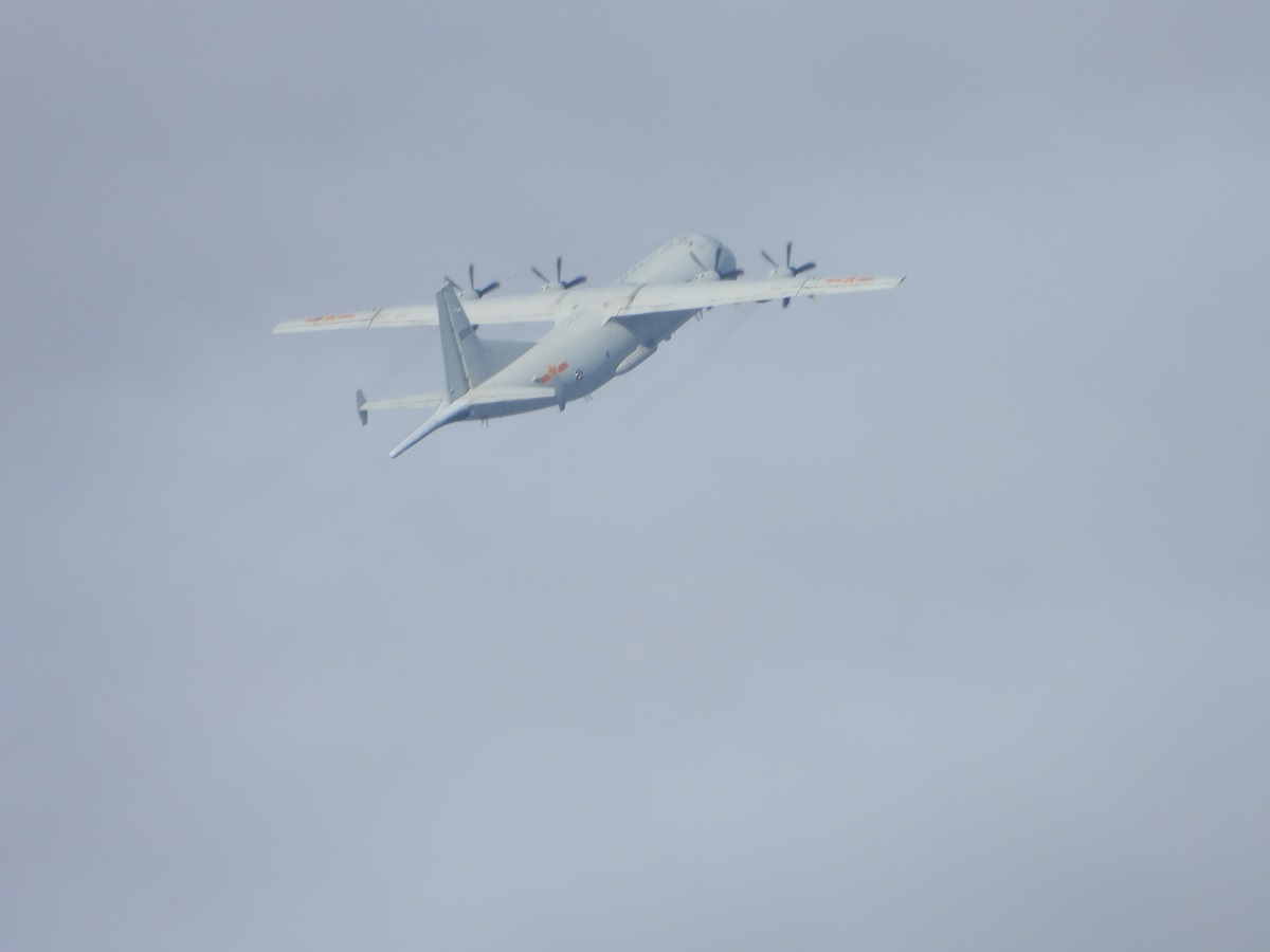 ▲共機運8反潛機在國慶日擾台。(圖／國防部提供)