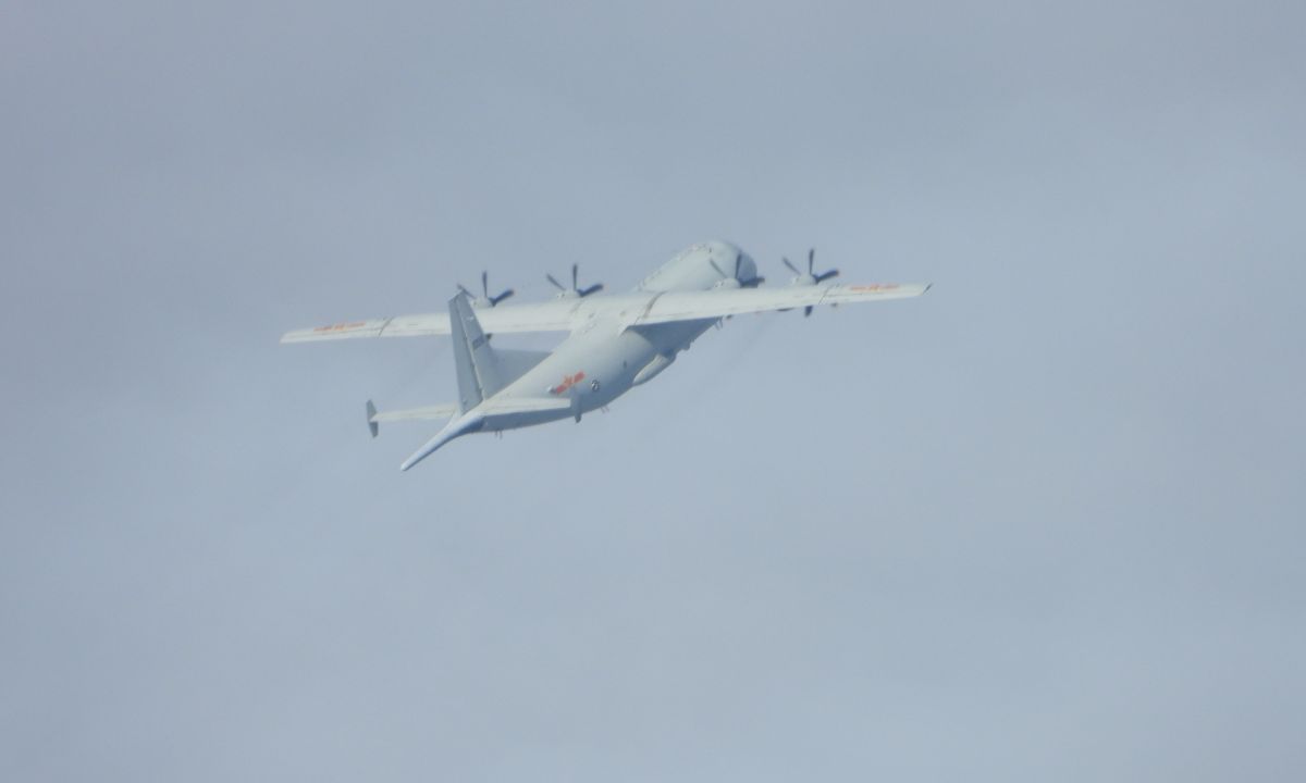 ▲中共軍機運八反潛機11日上午再度入侵我國西南方防空識別區。（圖／國防部提供）