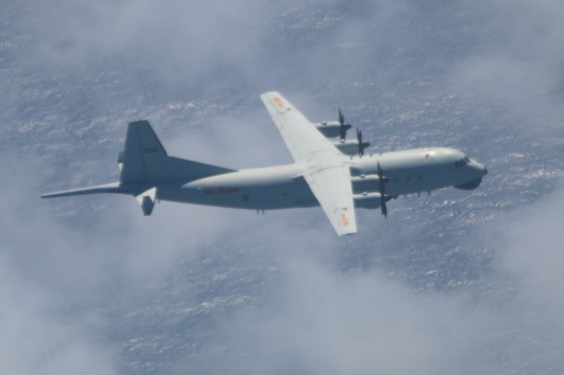 中共軍機「運8反潛幾」,今天(11日)上午再度入侵我國西南領空。