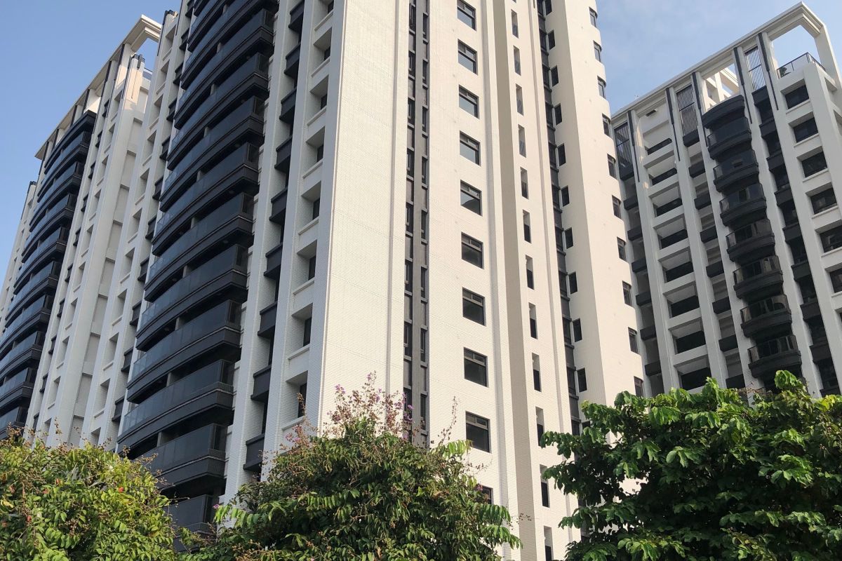 ▲鋼鐵龍頭中鋼直營中欣開發公司打造精緻公園住宅，推出即獲產業菁英族青睞。(圖／記者黃守作攝，2020.10.12)