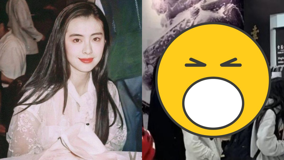 ▲網友巧遇王祖賢排隊買台灣手搖飲。（圖／微薄、新浪娛樂微博）