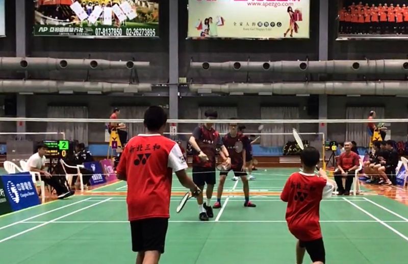 ▲土銀大灣高中A蔡知翰陳宏銘vs新北三和國中黃煜祐周書羽。(圖/主辦單位提供)