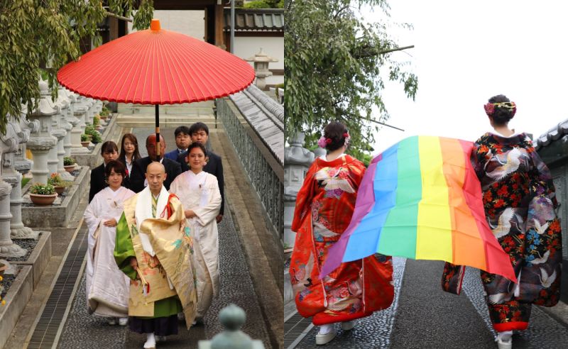 日本首座開放同婚寺廟！瑤光山新婚情侶超美照片曝
