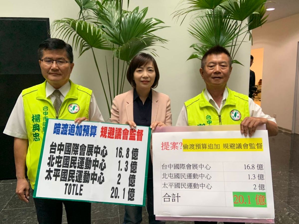 ▲議員指出，台中市政府補辦20億預算，不在這次審議110年總預算書。這種變相規避實質審查的執政態度，應該擱置或退回。(圖／柳榮俊攝2020.10.13)