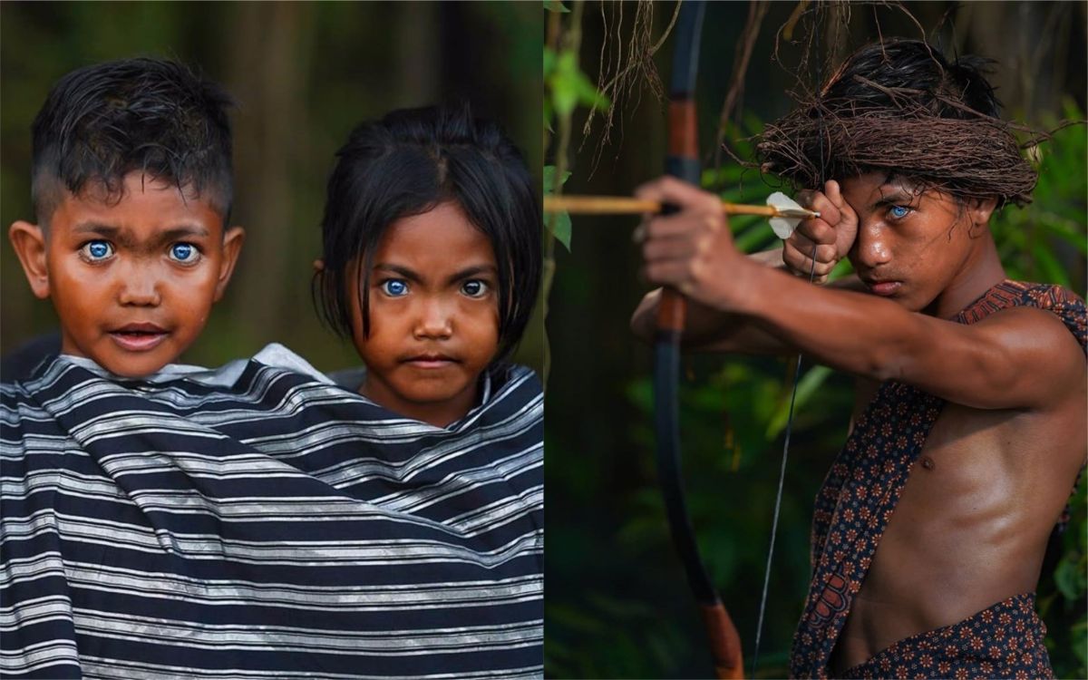 ▲來自印尼的 Buton 部落有許多族人擁有豔麗的藍色大眼。（圖／翻攝自IG）