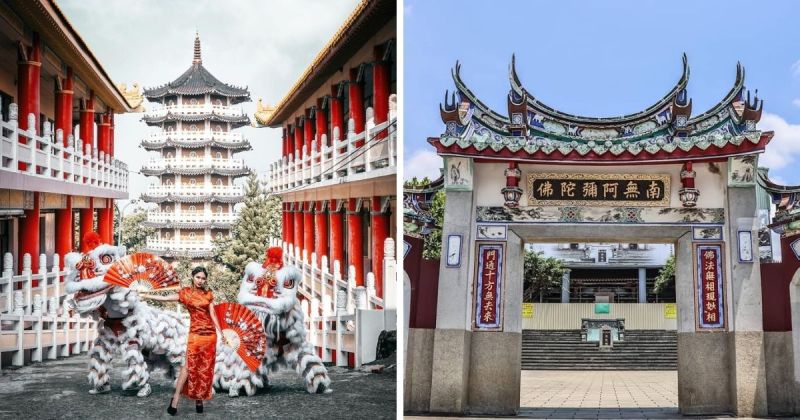 拍浮誇宮廷照不用飛出國！排排紅柱百年古剎就在台南
