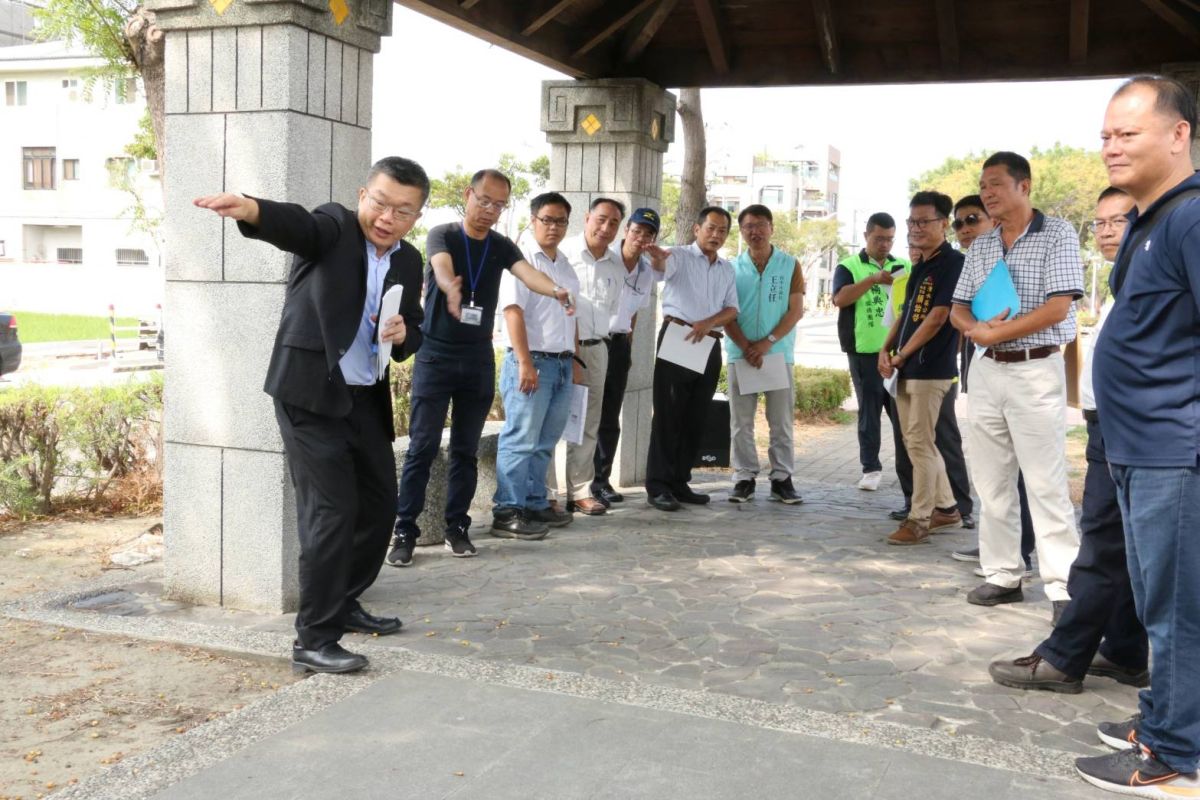 ▲立法院副院長蔡其昌爭取總經費4400萬元挹注，清水區民族路人行空間及公共環境工程。(圖／柳榮俊攝2020.10.15)