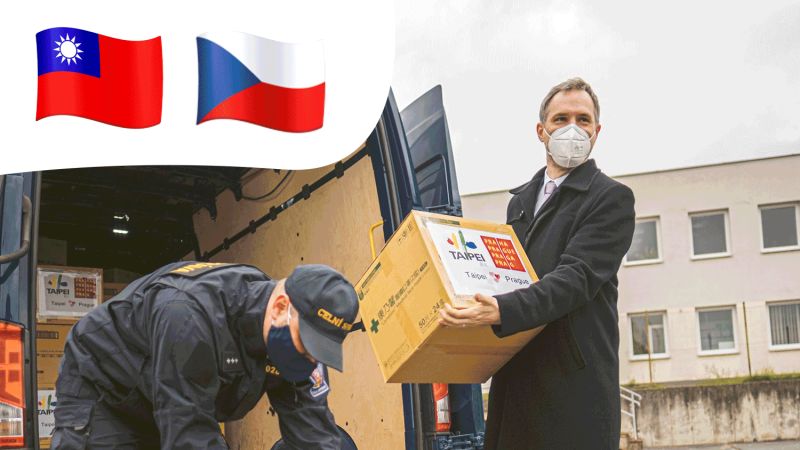 ▲布拉格市長賀瑞普發文感謝台北市贈送口罩。(圖/翻攝自布拉格市長賀瑞普(Zdeněk