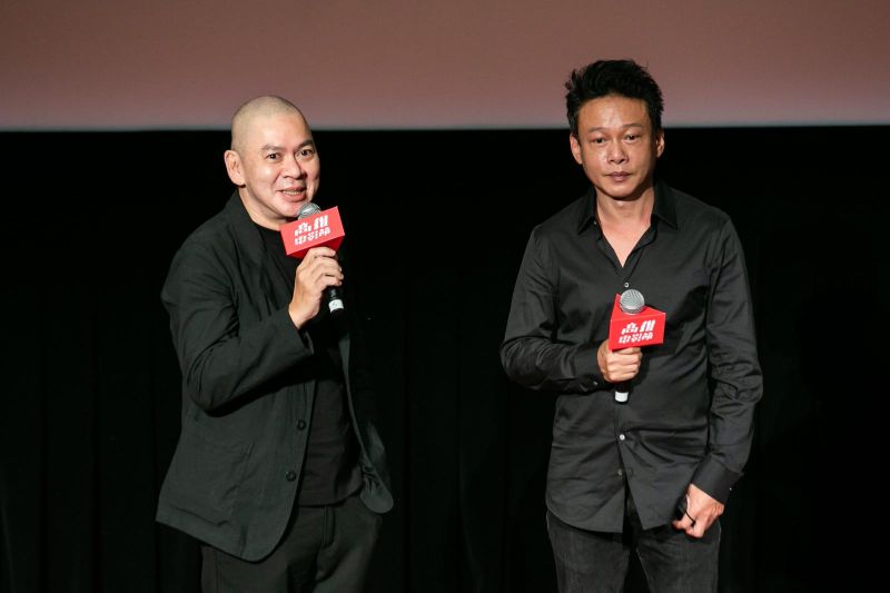 ▲蔡明亮（左）、李康生出席高雄驗影節開幕。（圖／高雄電影節）