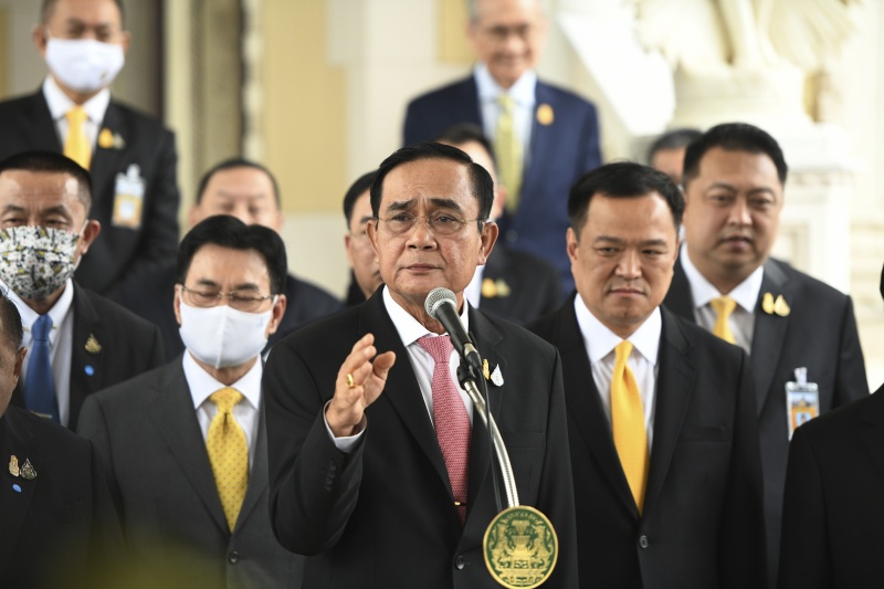 ▲儘管泰國近日反政府示威不斷，泰國總理帕拉育仍拒絕下台。（圖／美聯社／達志影像）