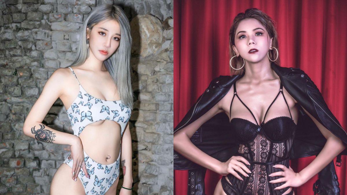 ▲蕾菈（右）、翁子涵（左）出席台灣百大網紅聯名寫真見面會。（圖／媚娘兒IG） 