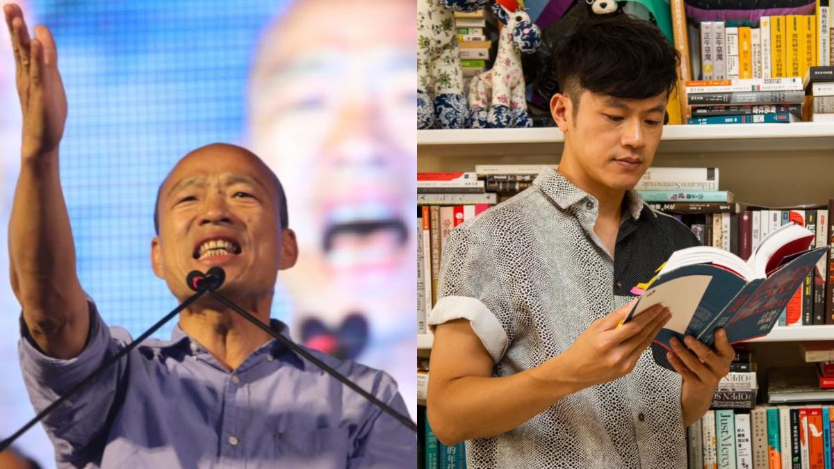 ▲韓國瑜（左圖）聲援中天，陳嘉行發聲。（圖／美聯社／達志影像、陳嘉行臉書）