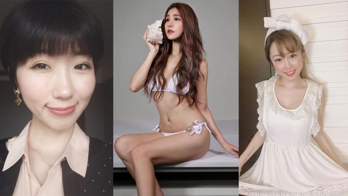 ▲「網美賣淫說」遭廣告小妹（左）、T妹（右）批評！橫綱凱咪（中）發文反擊。（圖／廣告小妹、T妹、橫綱凱咪臉書）  