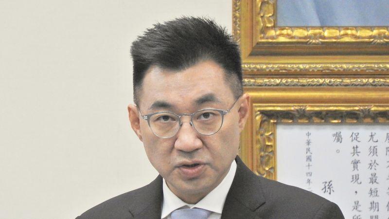 ▲國民黨主席江啟臣認為蔡政府堅持「國機國造」，讓應該在2019年汰換的F-5E/F戰機勉強延壽，造成如今失事機型老舊釀成悲劇。( 圖 / NOWnews資料照，記者陳弘志攝)