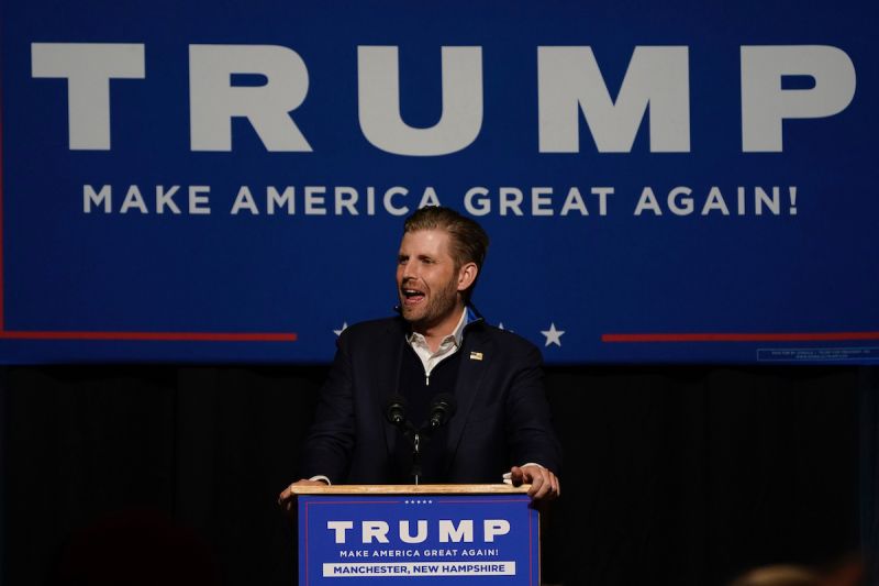 ▲美國前總統川普（Donald Trump）的兒子艾瑞克（Eric Trump）今天結束針對家族商業帝國被控涉及民事詐欺案的作證，並表示他的父親「期待」在下週出庭作證。資料照。（圖／美聯社／達志影像）