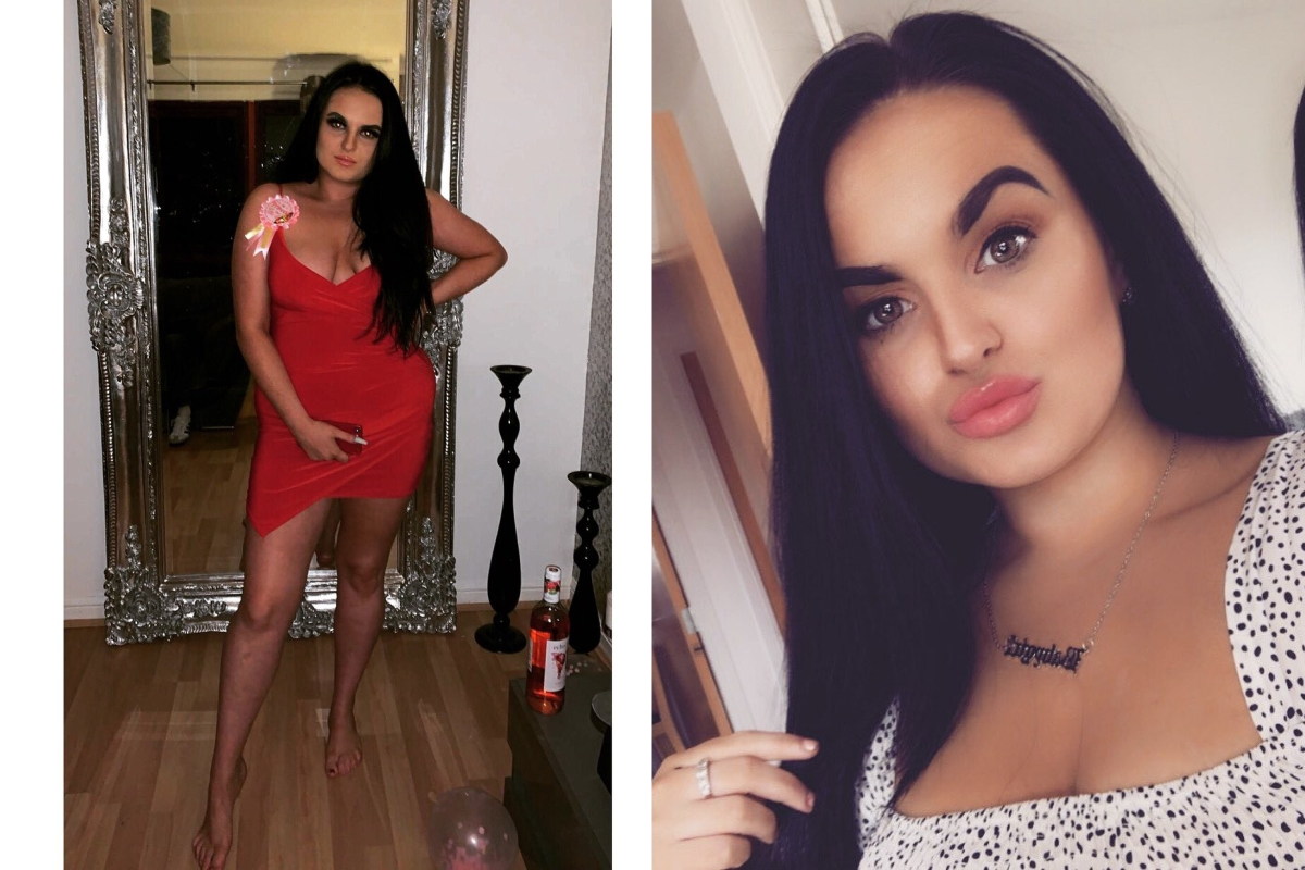 ▲女網友發生日照，卻驚見跨下出現肉色條狀物。（圖／翻攝自《Connie 推特》 ）