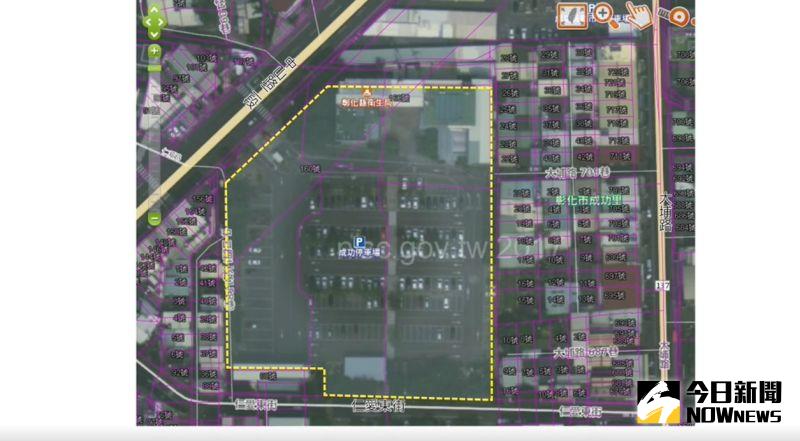 ▲彰化縣衛生局廣場前縣府和市公所公有地編號機28的機關用地將開發,讓土地開發效益發揮到極致。(圖/記者陳雅芳攝,2020.10.22)