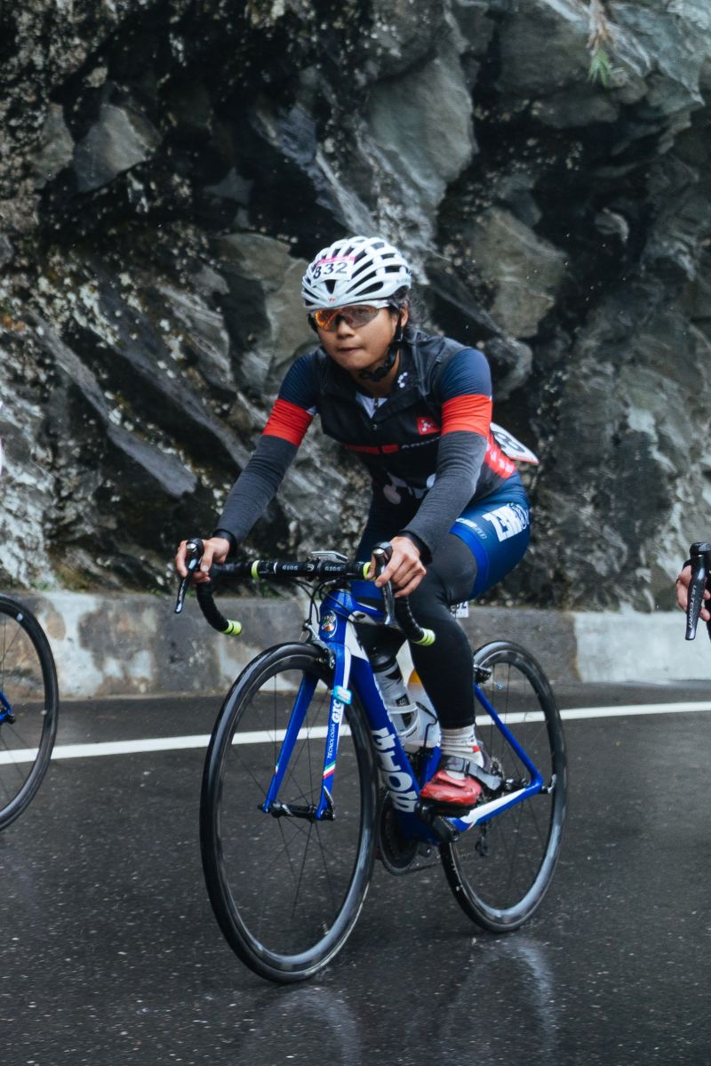 ▲2020臺灣自行車登山王挑戰,女子總排、台灣第一郭家齊。(圖/中華民國自行車騎士協會