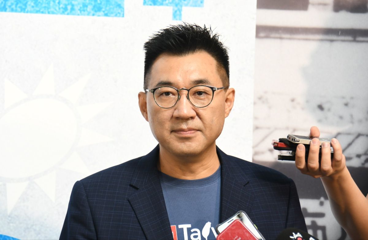 ▲國民黨主席江啟臣對於民進黨刻意淡忘台灣光復節，表示歷史不容切割。（圖／記者林調遜攝,2020.10.25）