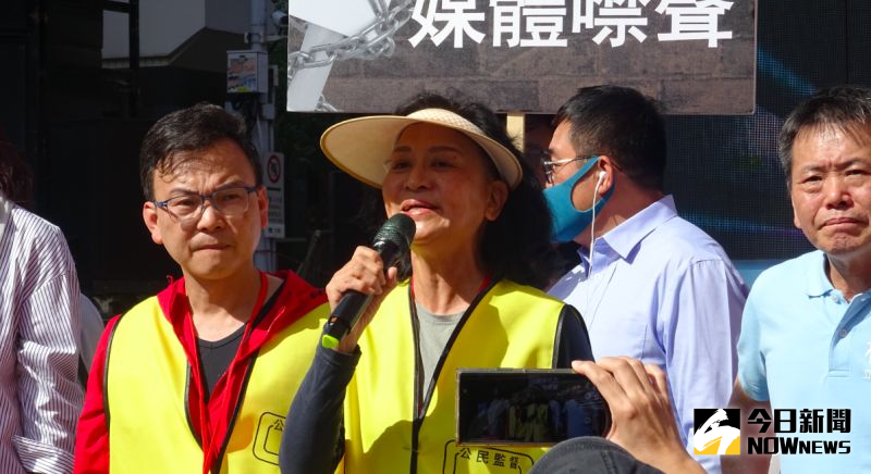 ▲中天換照聽證會登場,扁政府新聞局長鍾琴聲援中天。(圖/記者呂炯昌攝.2020.10.26)