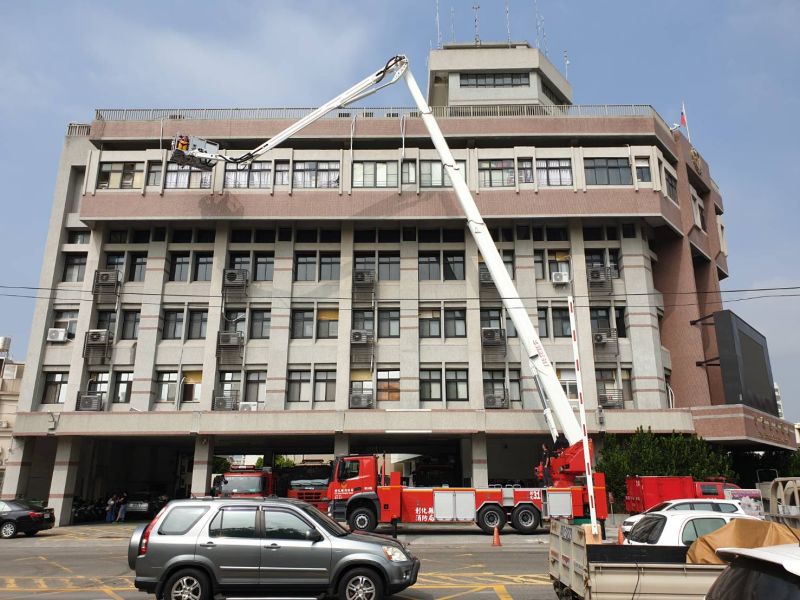 彰縣唯一一輛50公尺雲梯消防車　正式投入高樓救災行列
