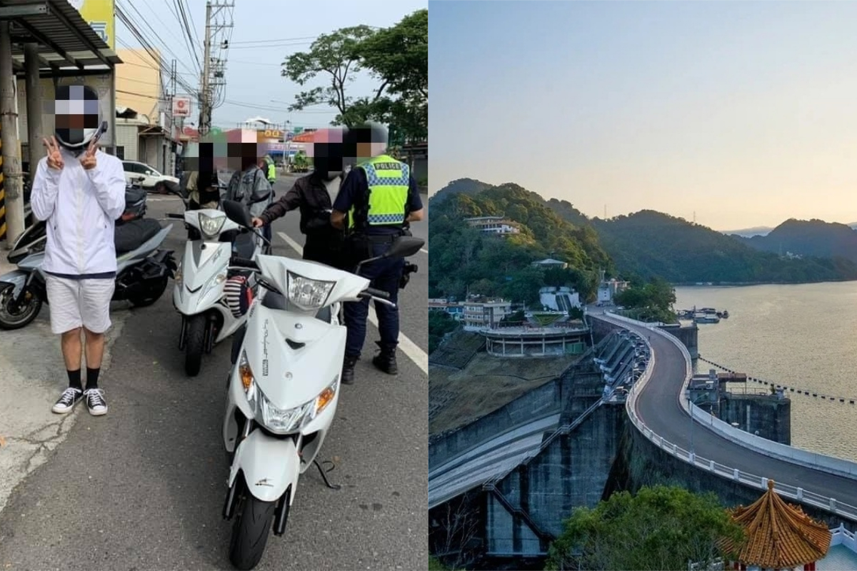 ▲原PO與朋友相約環島，結果出發不到20分鐘 ，就被警察攔下開單。（翻攝自《爆廢1公社》及《pixabay》 ）