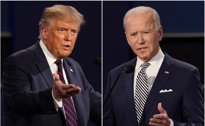 ▲美國大選在即，圖左為美總統候選人川普（Donald Trump），圖右為拜登（Joe Biden）。（圖／美聯社／達志影像）