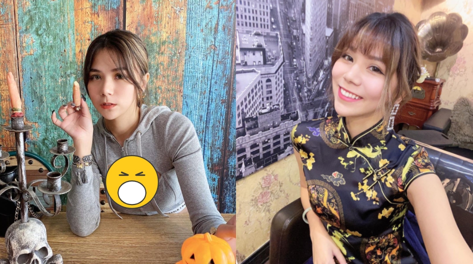 ▲蕾菈萬聖裝胸前破大洞。（圖／蕾菈IG） 