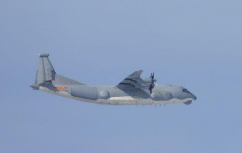本月第18度共機擾台!運9通信對抗機闖我防空識別區