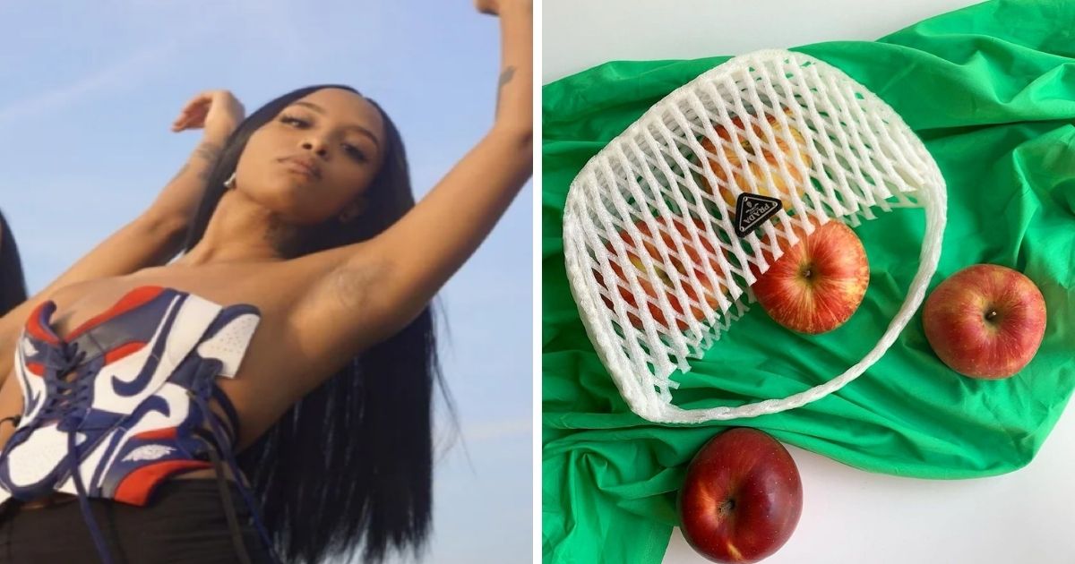 ▲美國藝術家Cierra Boyd對於永續時尚也有自己的詮釋方式。(圖|IG@friskmegood/Instagram)