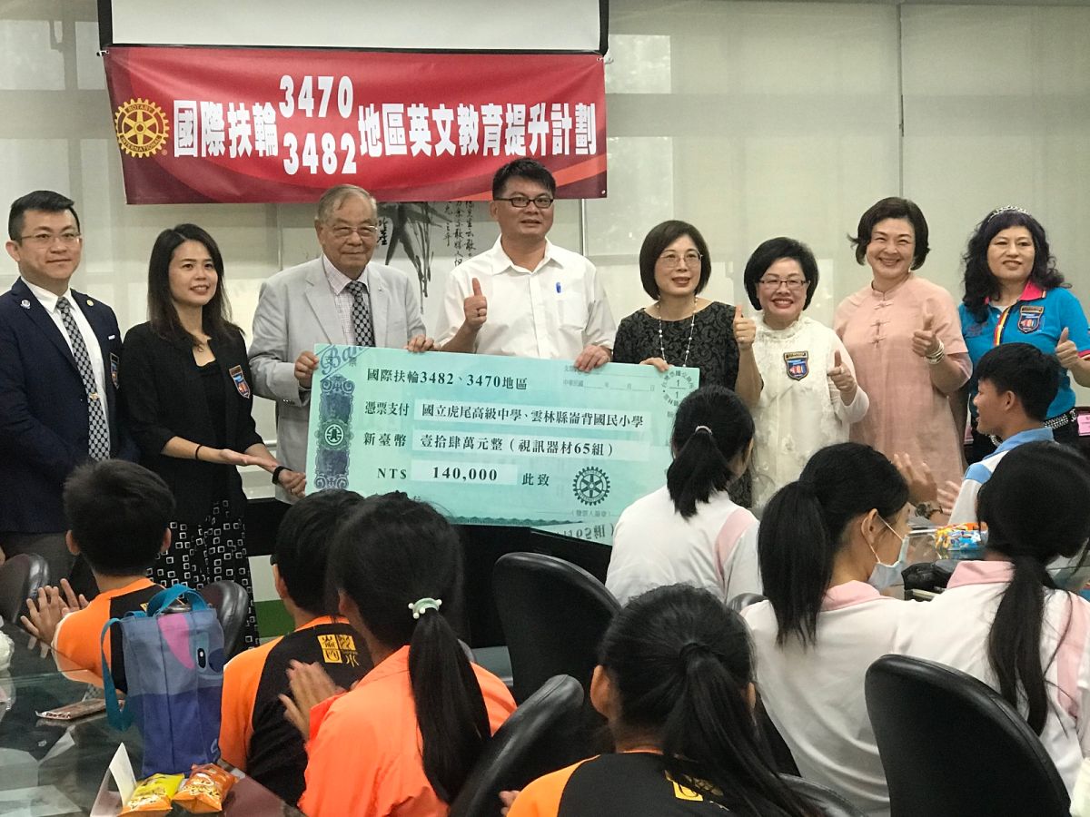 ▲國際扶輪3482地區前總監康義勝回饋雲林家鄉，推動英文教育。（圖／記者洪佳伶攝，2020.10.29）