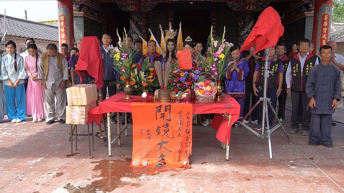 ▲口湖鄉順寮宮於民間流傳已久的菁埔夫人英勇事蹟今日開鏡儀式。（圖／記者蘇榮泉攝，2020.10.29）