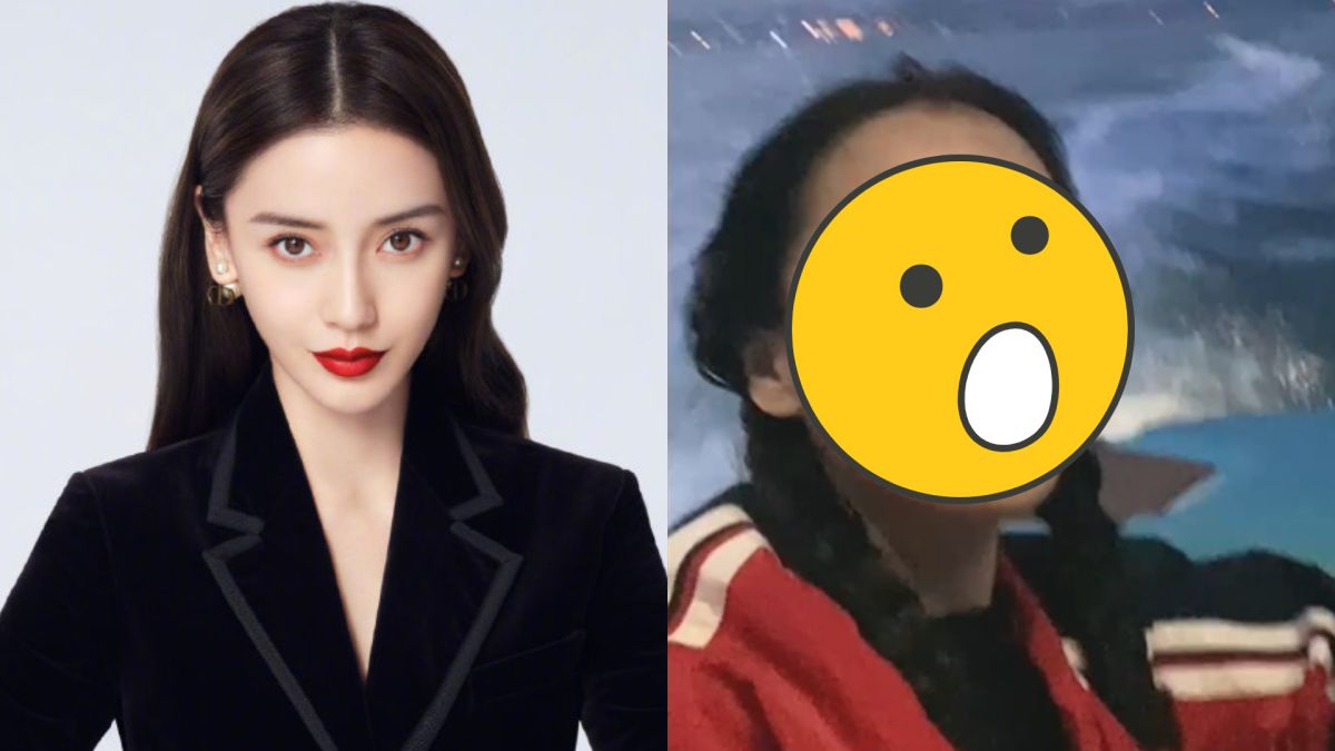 ▲Angelababy衝浪落水，素顏五官引發討論。（圖／DIOR迪奥、Angelababy微博）