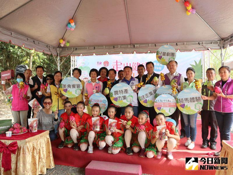 ▲員林市長游振雄宣布,下個月7、8日將在藤山步道舉行「走山健康,引以為農」產業文化活動。(圖/記者陳雅芳攝,2020.10.30)