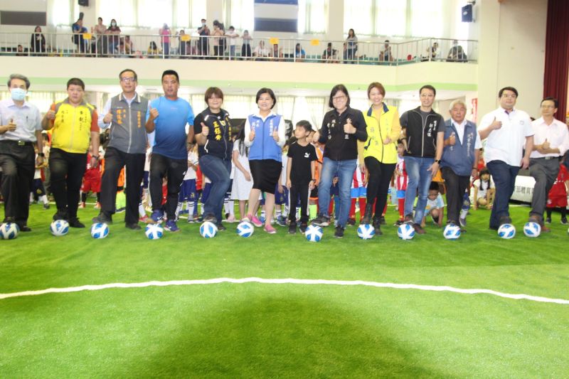 ▲雲林縣第二年舉辦的迷你足球比賽在馬光國小盛況進行。（圖／記者簡勇鵬攝，2020.10.31）