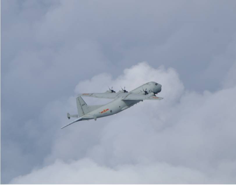 ▲國防部今（31）日晚間證實，今日上午有1架次運8反潛機擾台。（圖／國防部提供）