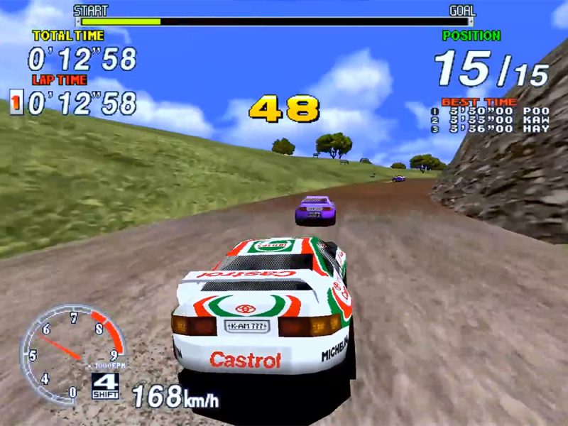 ▲SEGA拉力冠軍賽 Sega Rally Championship：展現絕佳操控技術，克服全世界最艱困的戶外賽道。