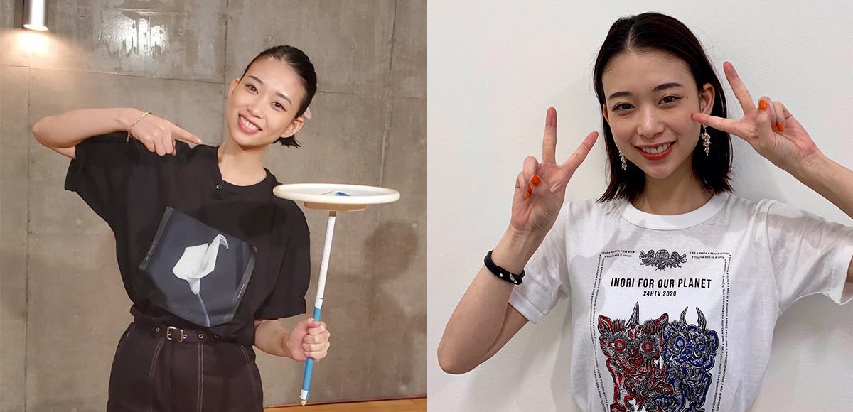 ▲森川葵學習平衡轉盤（左）。（圖／翻攝森川葵 staff Twitter）