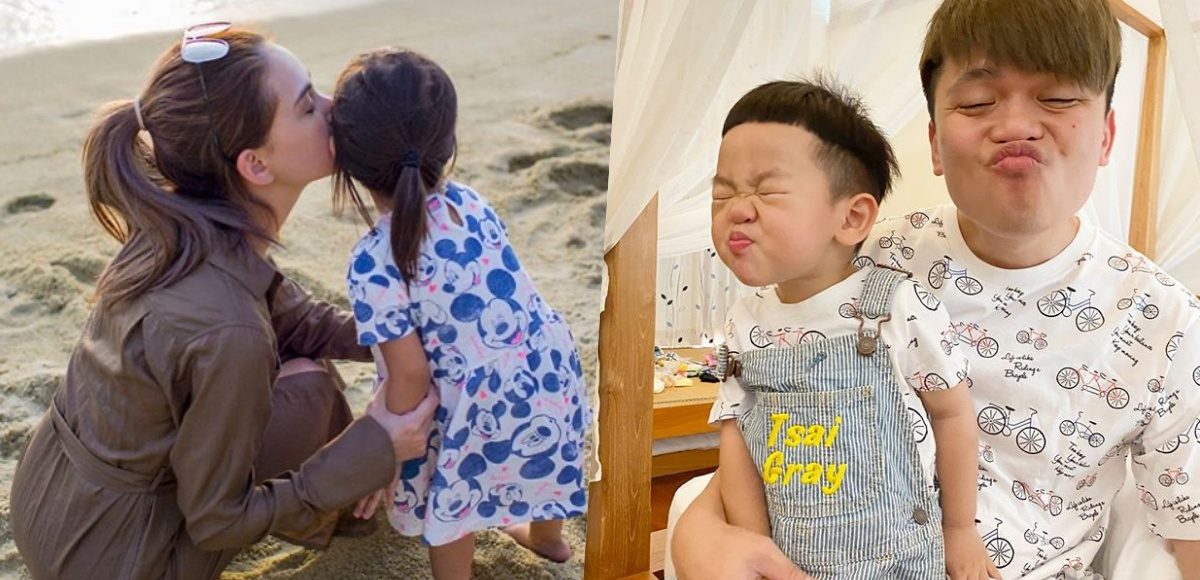▲名人的小孩究竟該不該曝光長相，一直都頗具爭議。（圖／昆凌IG、蔡阿嘎IG）