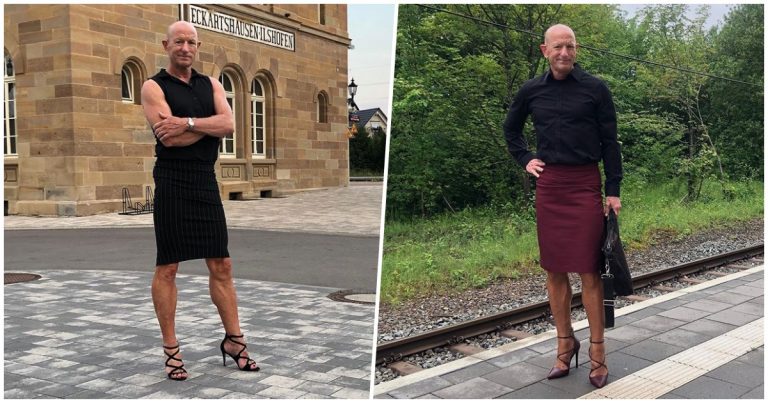 千萬別畏懼你的獨特性　德國直男主張「時尚無性別」熱愛窄裙搭配高跟鞋
